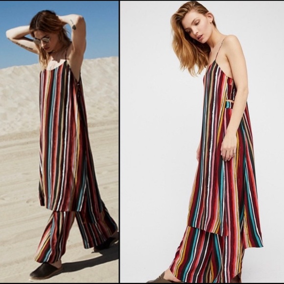 FREE PEOPLE Women's Multi-Striped SPLIT tunic ❤️❤️ - Picture 2 of 11